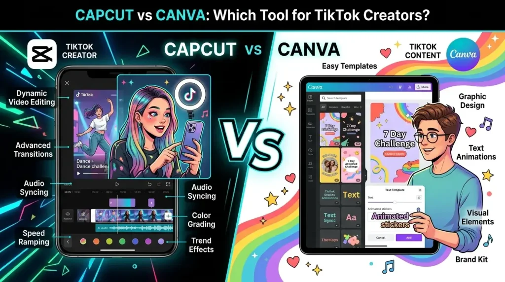 Capcut vs canva for tik tok creators
